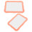 2Pcs Locker Mirror Magnet Orange with High Definition 10