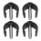 16Pcs Adjustable Black Cane Clips Nonslip Walking Stick Handle Clamps 3