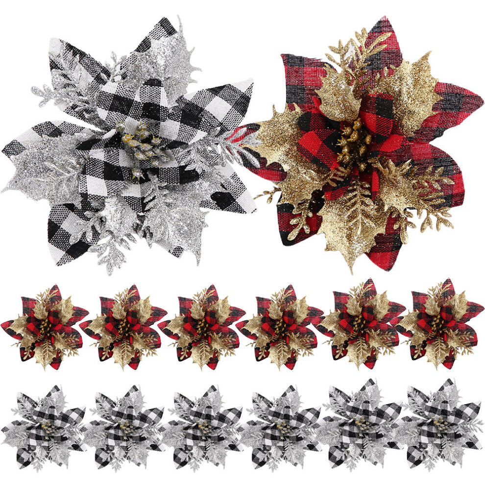 60 Sztuk ŚWiąTeczne Kwiaty Sztuczne Do Choinki-image