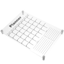 1Set Witte Acryl Kalender Bord Herbruikbaar Voor En Thuis