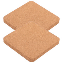 2Pcs Khaki Cork Board for Wall Lightweight Cork Bulletin Board Set