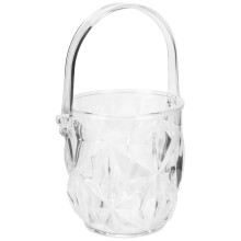 Portable Transparent Ice Bucket Plastic for Bar and Party Storage