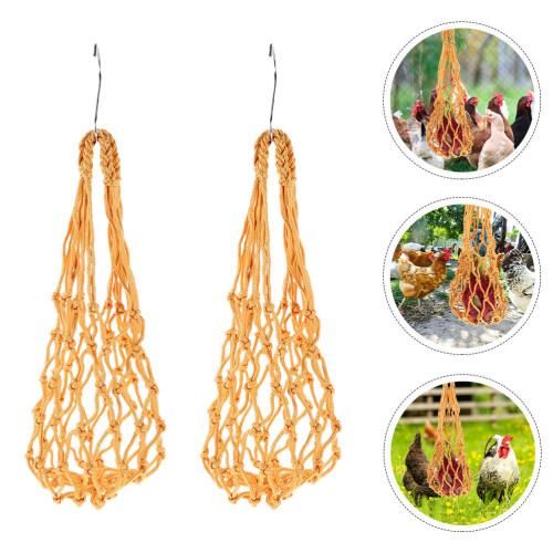 Set Kipgroenten Stringtas Fruit Houder Hangnet Voor Kipvoeding 1