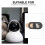 6 Koe Patroon Webcamafdekking Privacy Zwart 10