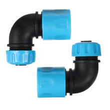 2Pcs Black Plastic Garden Sprinkler Nozzle Heavy Duty Hose Spray