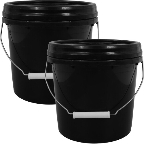 2 Stuks Plastic Wateremmer Met Voor Wateropslag 1