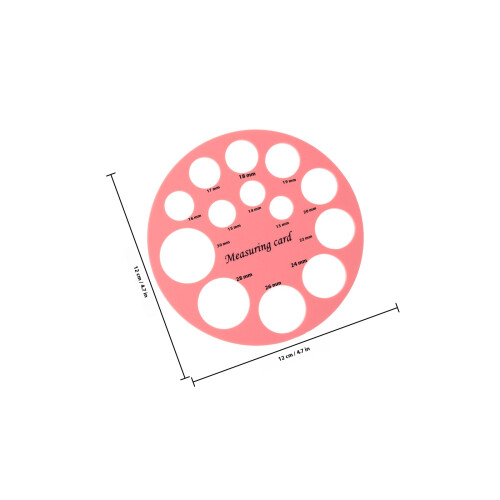2 Pcs Régua De Circular Para Medição De Tamanho 1