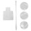 2 Stuks Transparant Acryl Make-up Palet Met Handvat 7