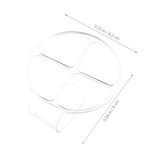 Transparente Acryl Mengpalet Voor Handheld Make-up 2