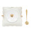 1 Set Stijl Relief Dubbele Handgreep Dessert Opbergkom 1