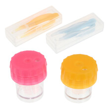 2 Set Draagbare Lensreiniger Met Roteerbare Doos