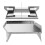 1 Set Draagbare Houtskoolgrill met Verhoogd RVS Rooster 11