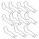 11pcs Garden Stakes Connector Clips Useful Garden Pipe Wire Clips 3