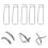 11pcs Garden Stakes Connector Clips Useful Garden Pipe Wire Clips 2