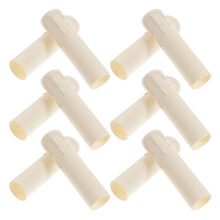 40Pcs White Chandelier Socket Sleeves Plastic Candle Holders for Lamps