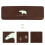 1Pc Luminous Polyester Floor Cushion Non-Slip Brown Home Mat 3