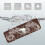 1Pc Luminous Polyester Floor Cushion Non-Slip Brown Home Mat 8