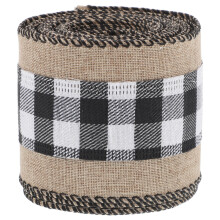 1Rol Kerstdecoratie Lint Polyester Assortie Voor Cadeau Inpakken