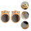 2St Mini Make-Up Spiegel Hout Compact Voor 5