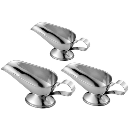 3 Piezas De Barquillas Para Salsa Acero Inoxidable 1