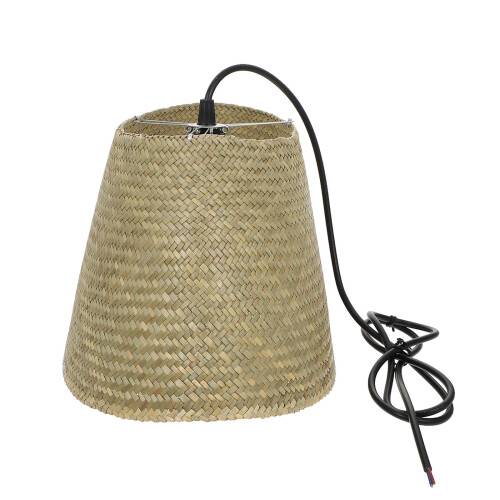 1St Eenvoudige Stro Geweven Plafondlamp Voor Thuis 2