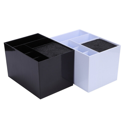 1 Pièce Support Rangement Pour Ciseaux 6 Fentes (Noir) 1
