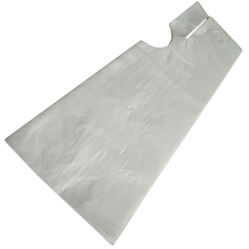 400Pcs Transparent Disposable Barber Accessories Pe Protective Apron 2