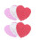 100 Unidades 4 Pulgadas Tableros De Pastel Corazón Base Resistente 8