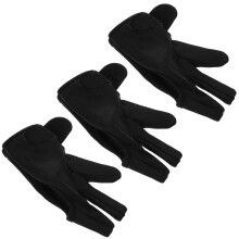 3Pcs Heat Resistant Black Cotton Hair Styling Finger Mitts for Curling