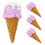4 Gelato A Cono Per Decorazione Cucina E Party 10