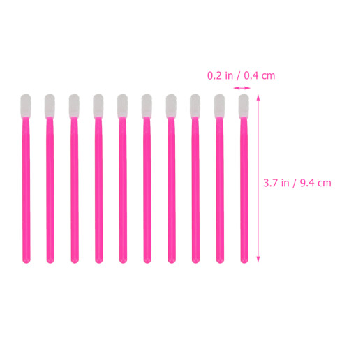 100 Pezzi Spazzole Per Labbra Applicatori Rossetto E Gloss 2