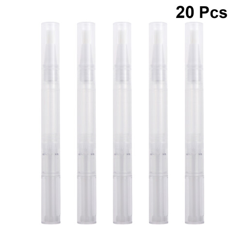20 Pezzi Penna Vuota Per Unghie Con Applicatore E Pipetta 3 Ml 2