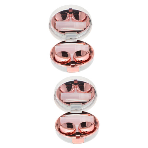 2 Pezzi Custodie Portatili Per A In Oro Rosa 1