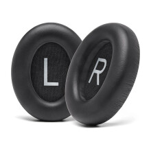 Ear pads sheepskin leather 1 pair Black