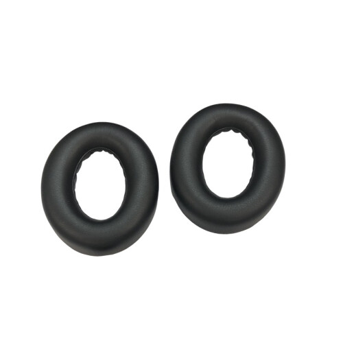 Ear pads sheepskin leather 1 pair Black 1
