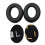Ear pads sheepskin leather 1 pair Black 3