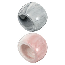 2Pcs Creative Marble Ceramic Electric Toothbrush Stand Pink