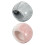 2Pcs Creative Marble Ceramic Electric Toothbrush Stand Pink 1