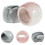 2Pcs Creative Marble Ceramic Electric Toothbrush Stand Pink 4
