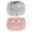 2Pcs Creative Marble Ceramic Electric Toothbrush Stand Pink 3