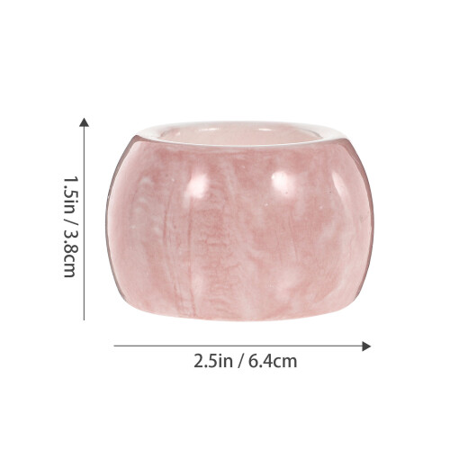 2Pcs Creative Marble Ceramic Electric Toothbrush Stand Pink 1