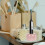 2Pcs Creative Marble Ceramic Electric Toothbrush Stand Pink 11