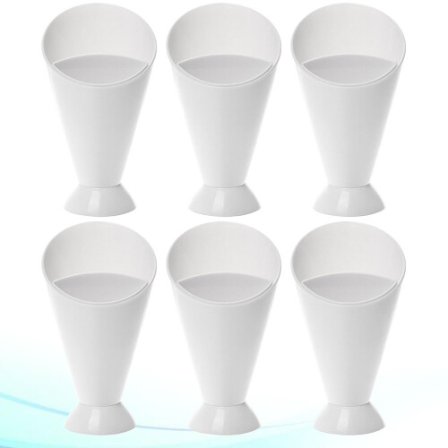 5 Pezzi Coppa Per , Cono Per , Ciotole Salsa, Bianco 2