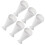 5 Pezzi Coppa Per , Cono Per , Ciotole Salsa, Bianco 6