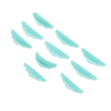 10Pairs Green Silicone Eyelash Perm Gaskets Makeup Tool Reusable Pads