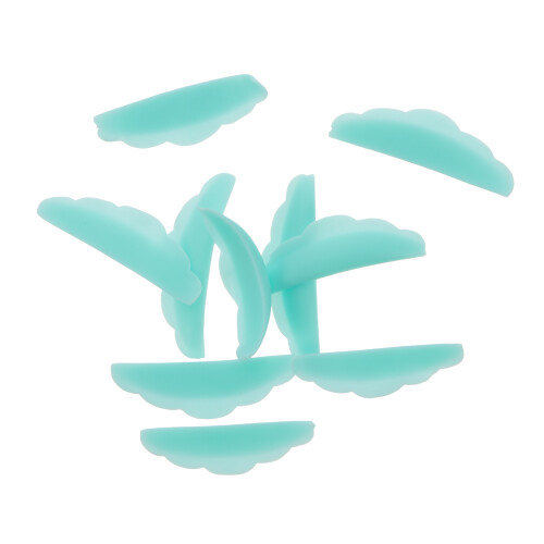 10Pairs Green Silicone Eyelash Perm Gaskets Makeup Tool Reusable Pads 1