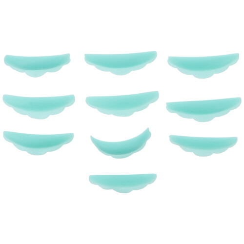 10Pairs Green Silicone Eyelash Perm Gaskets Makeup Tool Reusable Pads 2