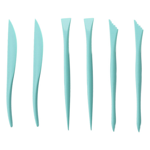 3 Set Da 6 Pezzi Strumenti Per Decorare Torte In Pasta Verde
