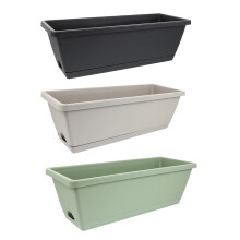 3 Pezzi Vasi In Per Balcone E