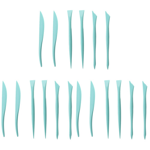 3 Set Da 6 Pezzi Strumenti Per Decorare Torte In Pasta Verde 1